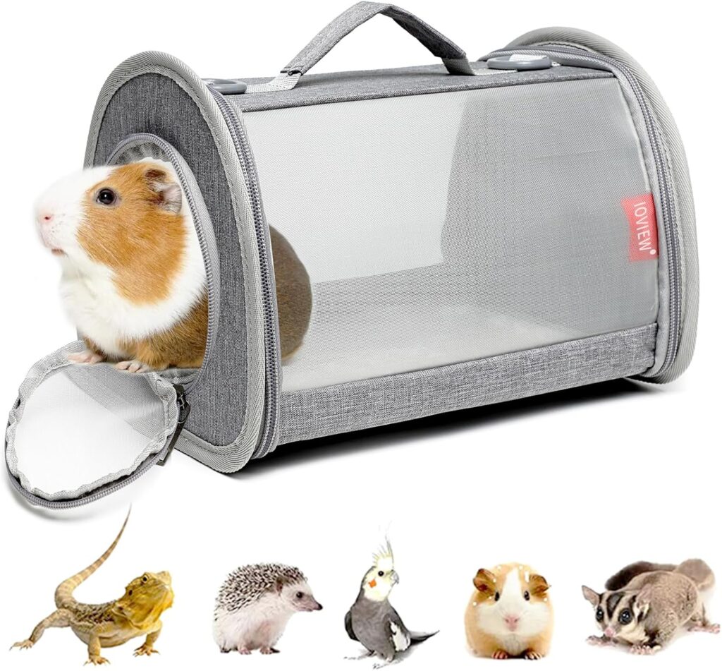 Guinea pig carrier travel bag (small, gray) review