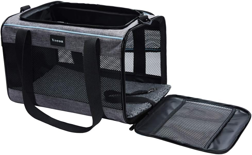 Vceoa 19x12x12 Inches Cat, Dog Carrier for Pets Up to 22 Lbs, Soft-Sided Cat Bag Animal Carriers Travel Puppy Carry As a Toy of Fabric Pet Home Vceoa 19x12x12 Inches Cat, Dog Carrier for Pets Up to 22 Lbs, Soft-Sided Cat Bag Animal Carriers Travel Puppy Carry As a Toy of Fabric Pet Home