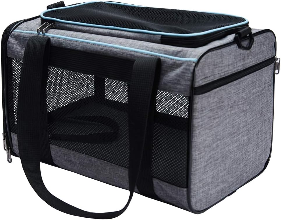 Vceoa 19x12x12 Inches Cat, Dog Carrier for Pets Up to 22 Lbs, Soft-Sided Cat Bag Animal Carriers Travel Puppy Carry As a Toy of Fabric Pet Home Vceoa 19x12x12 Inches Cat, Dog Carrier for Pets Up to 22 Lbs, Soft-Sided Cat Bag Animal Carriers Travel Puppy Carry As a Toy of Fabric Pet Home