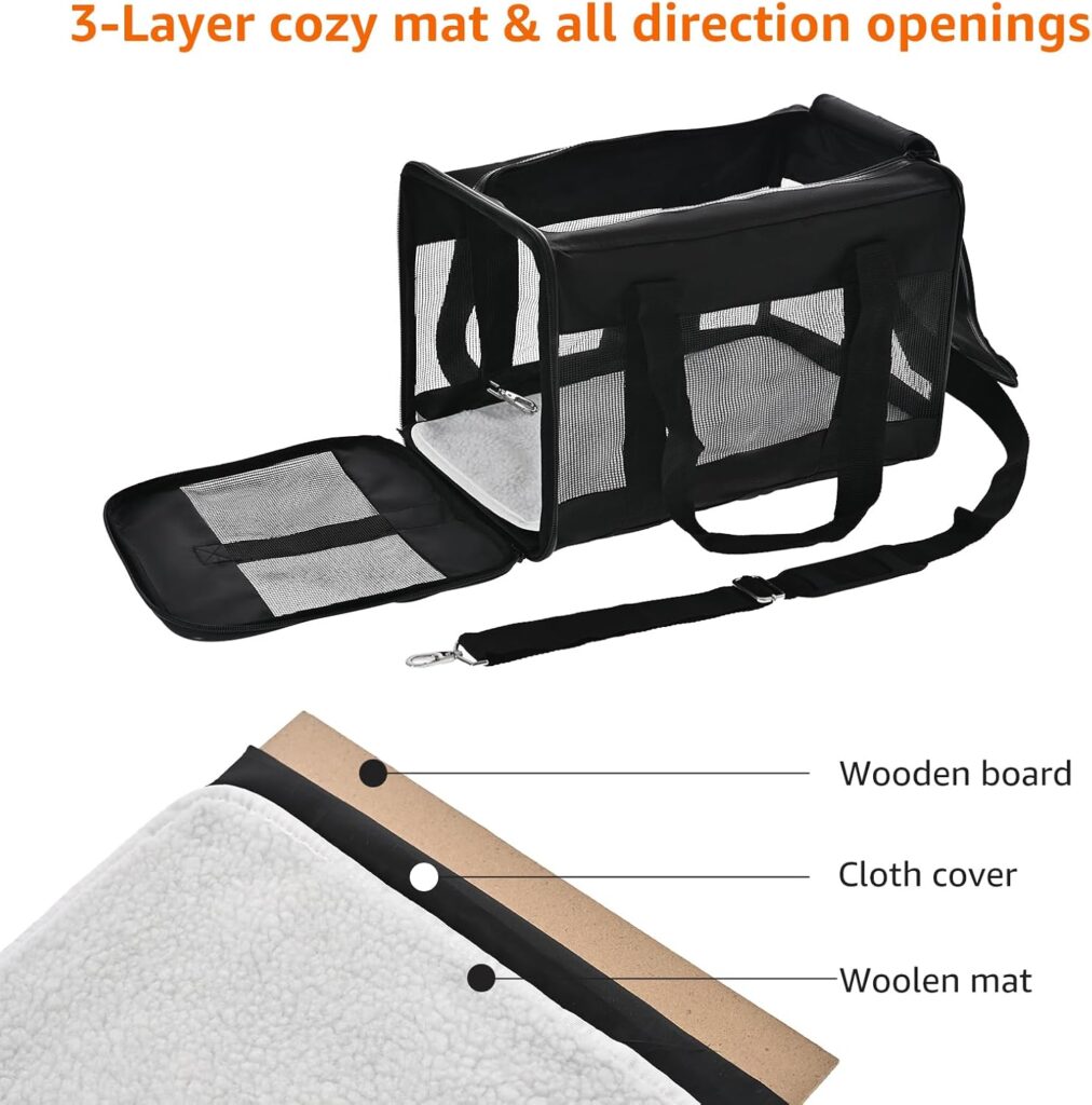 Amazon basics soft-sided mesh pet travel carrier review