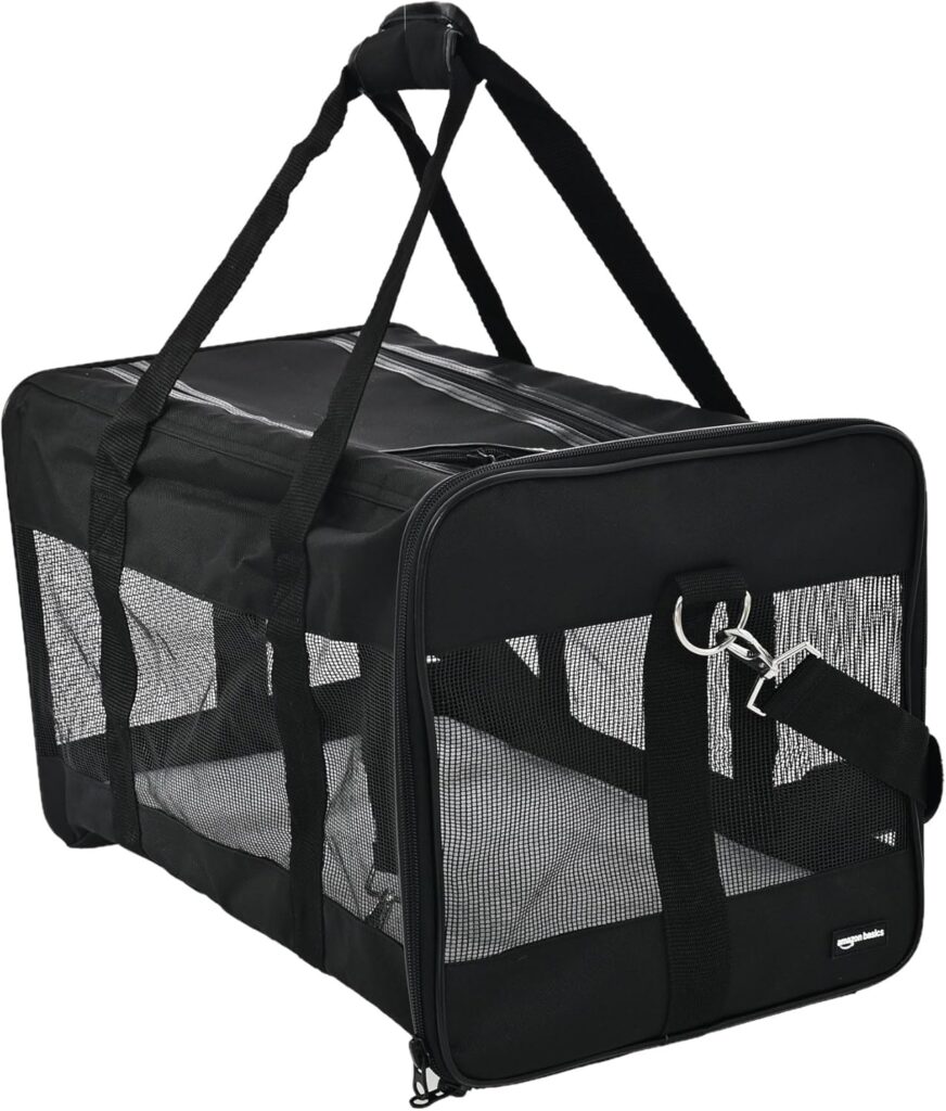 Amazon basics soft-sided mesh pet travel carrier review