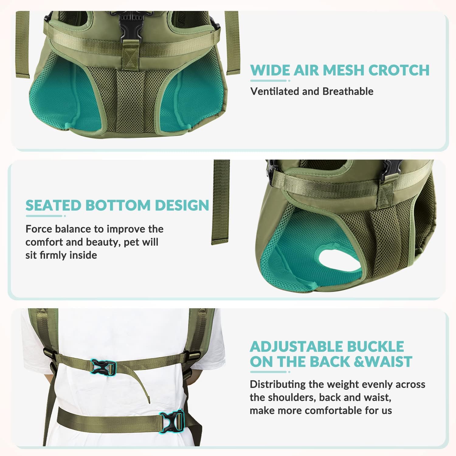Lukovee Dog Backpack Carrier (Green X-Large) review