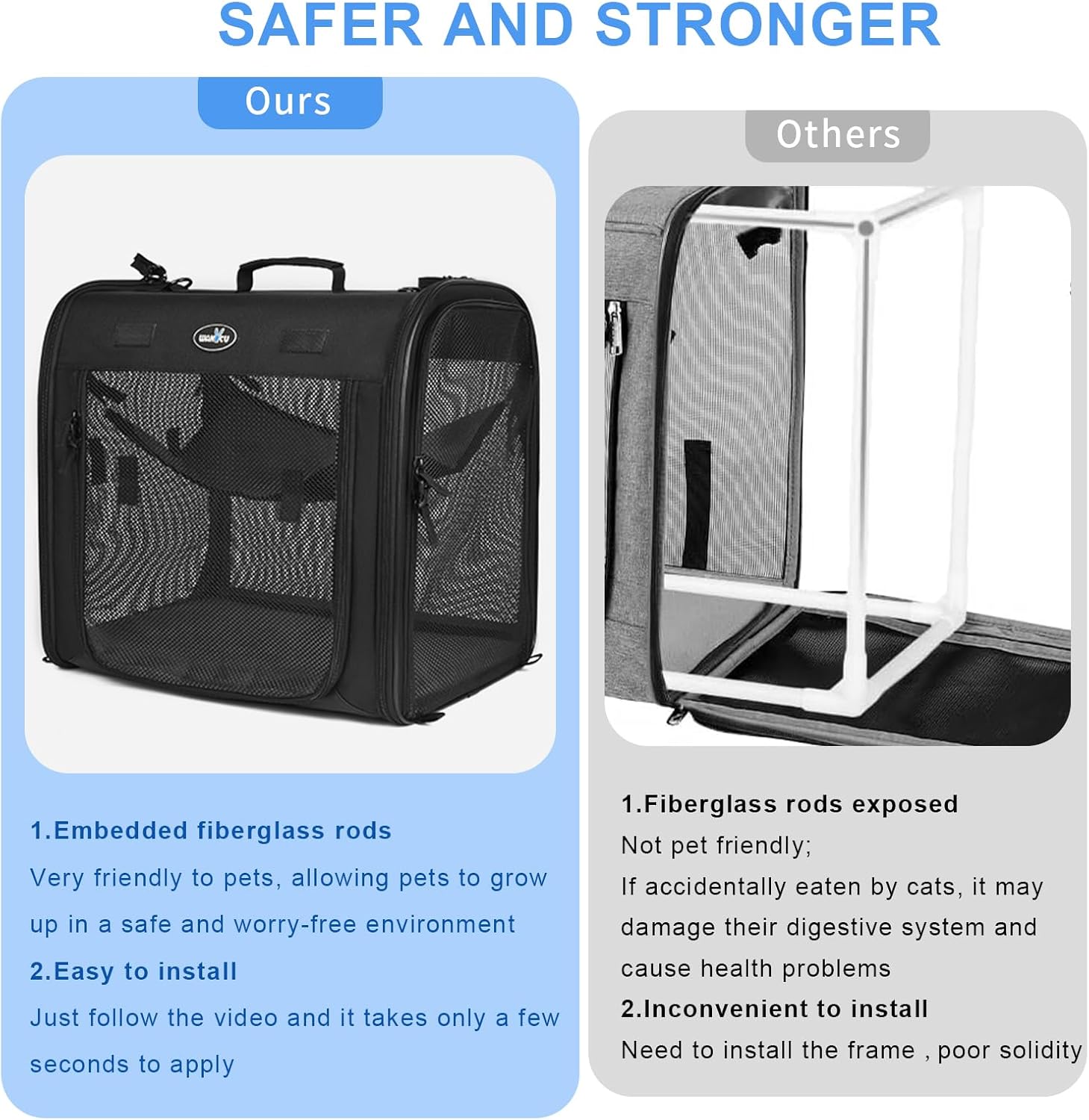 Portable 2-in-1 Pet Carrier for Medium Dogs review