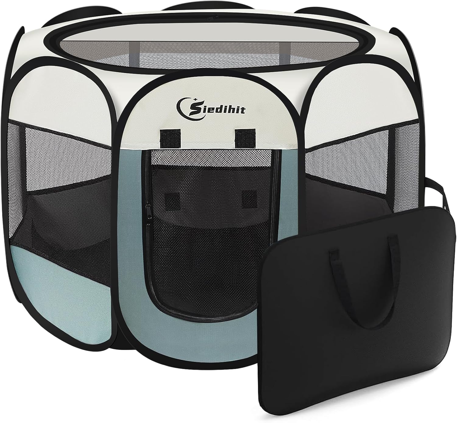 Siedihit Dog Cat Playpen (Grey Small) review