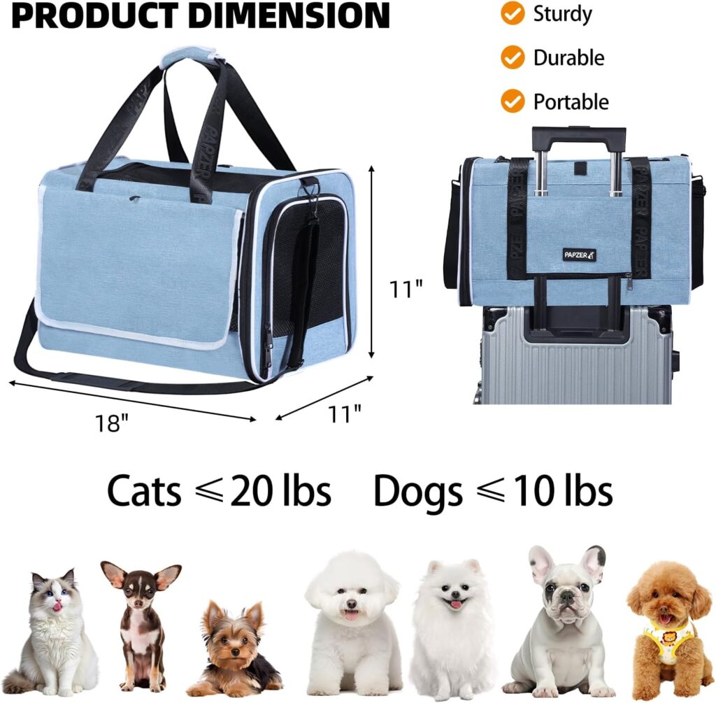 Top loading medium cat carrier with privacy curtain