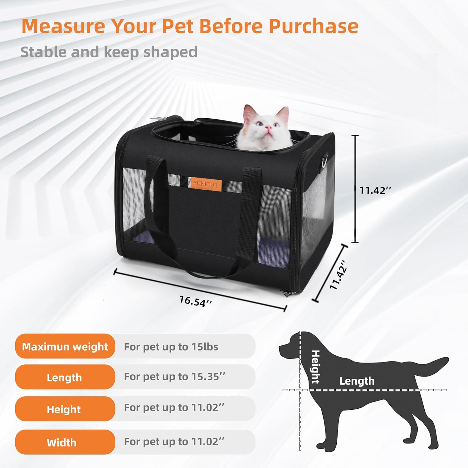 YUNIQUE Soft-Sided Cat & Dog Carrier review