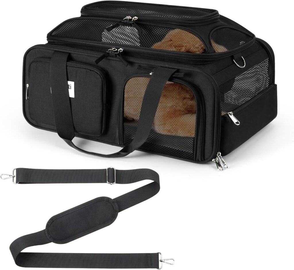 17x13x8 Frontier Allegiant Airlines Approved top Expandable pet Carrier for Extra-Small Dog/Small cat,Weight up to 5 lbs,Length Shorter Than 16 17x13x8 frontier allegiant expandable pet carrier review