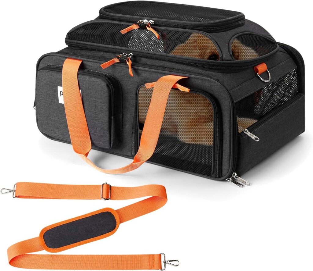 17x13x8 Frontier Allegiant Airlines Approved top Expandable pet Carrier for Extra-Small Dog/Small cat,Weight up to 5 lbs,Length Shorter Than 16 17x13x8 frontier allegiant expandable pet carrier review