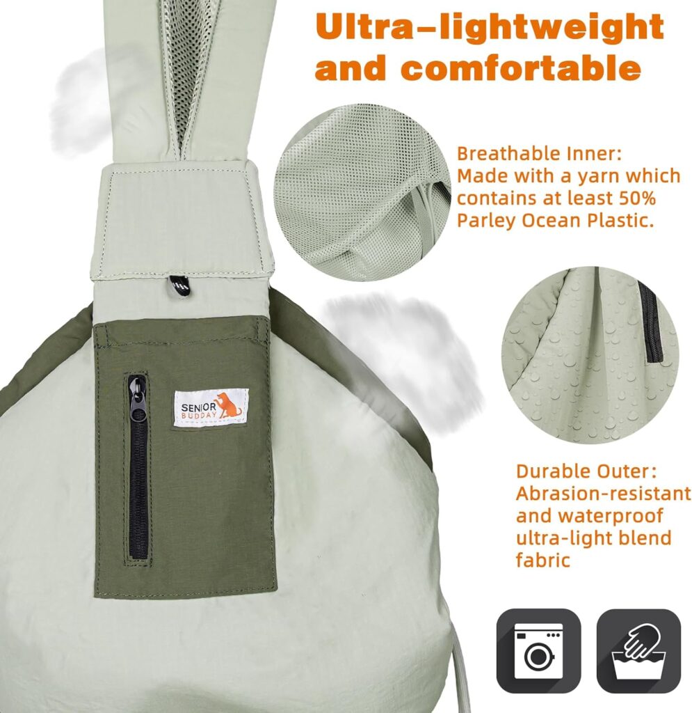 Dog carrier sling (grey) review