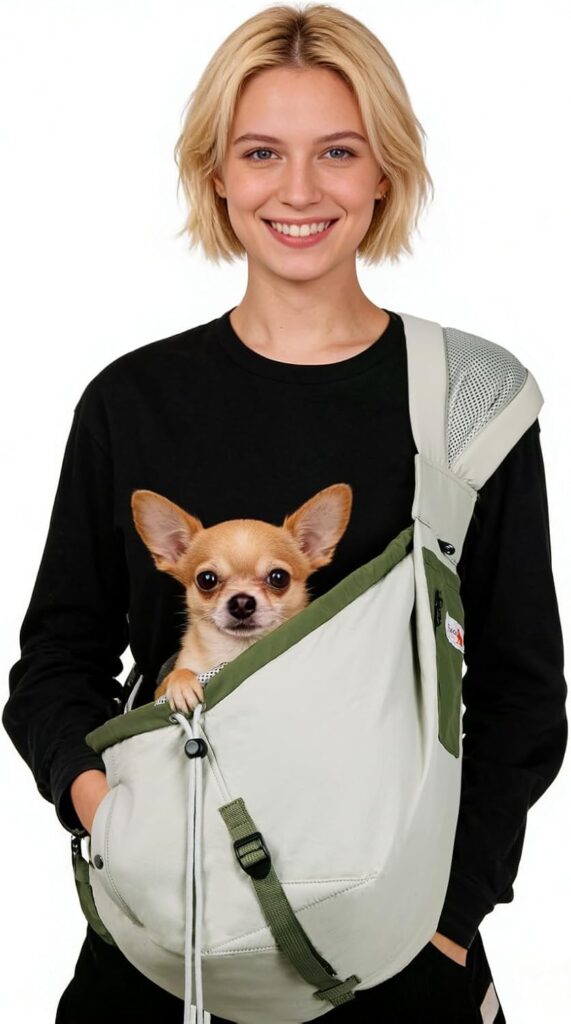 Dog carrier sling (grey) review