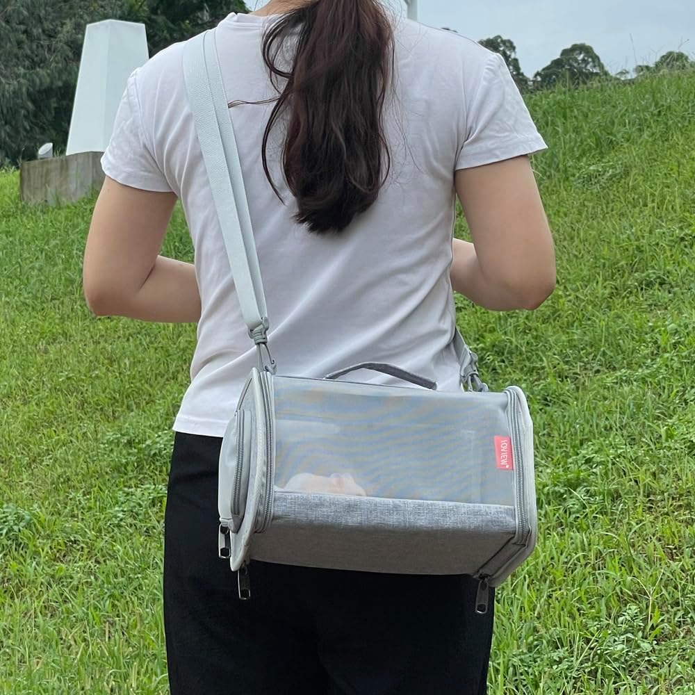 Guinea pig carrier travel bag (small, gray) review