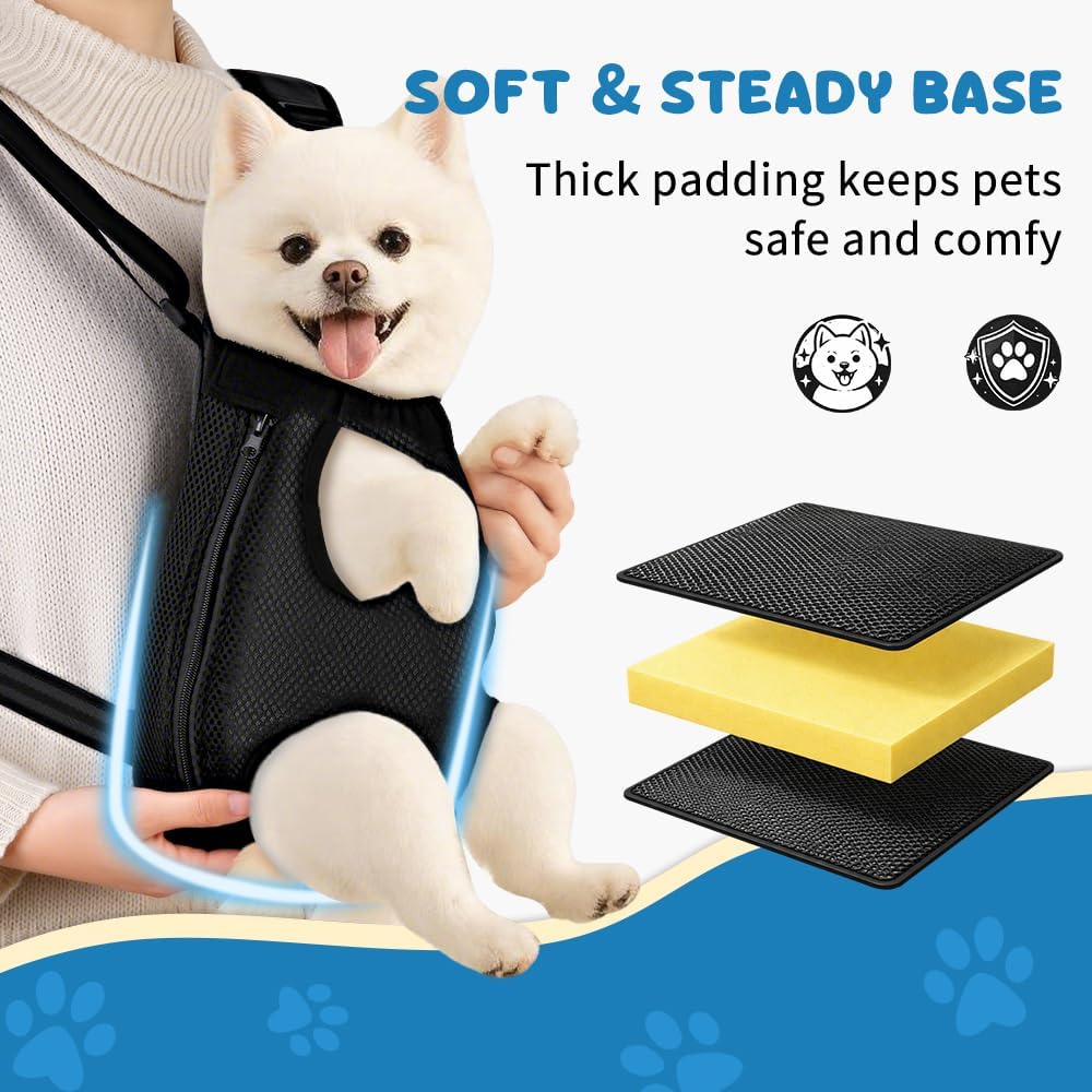 Mosago Dog Backpack Carrier, Adjustable Pet Front Carriers, Legs Out Carrying Sling Travel Bag for Small Medium Dogs 7-11 Lbs, Soft Wearable Puppy Chest Carry Backpacks for Walking/Hiking/Camping Mosago Dog Backpack Carrier, Adjustable Pet Front Carriers, Legs Out Carrying Sling Travel Bag for Small Medium Dogs 7-11 Lbs, Soft Wearable Puppy Chest Carry Backpacks for Walking/Hiking/Camping
