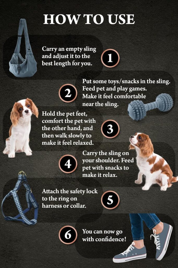 Noah & paw dog sling carrier (5-18 lb)