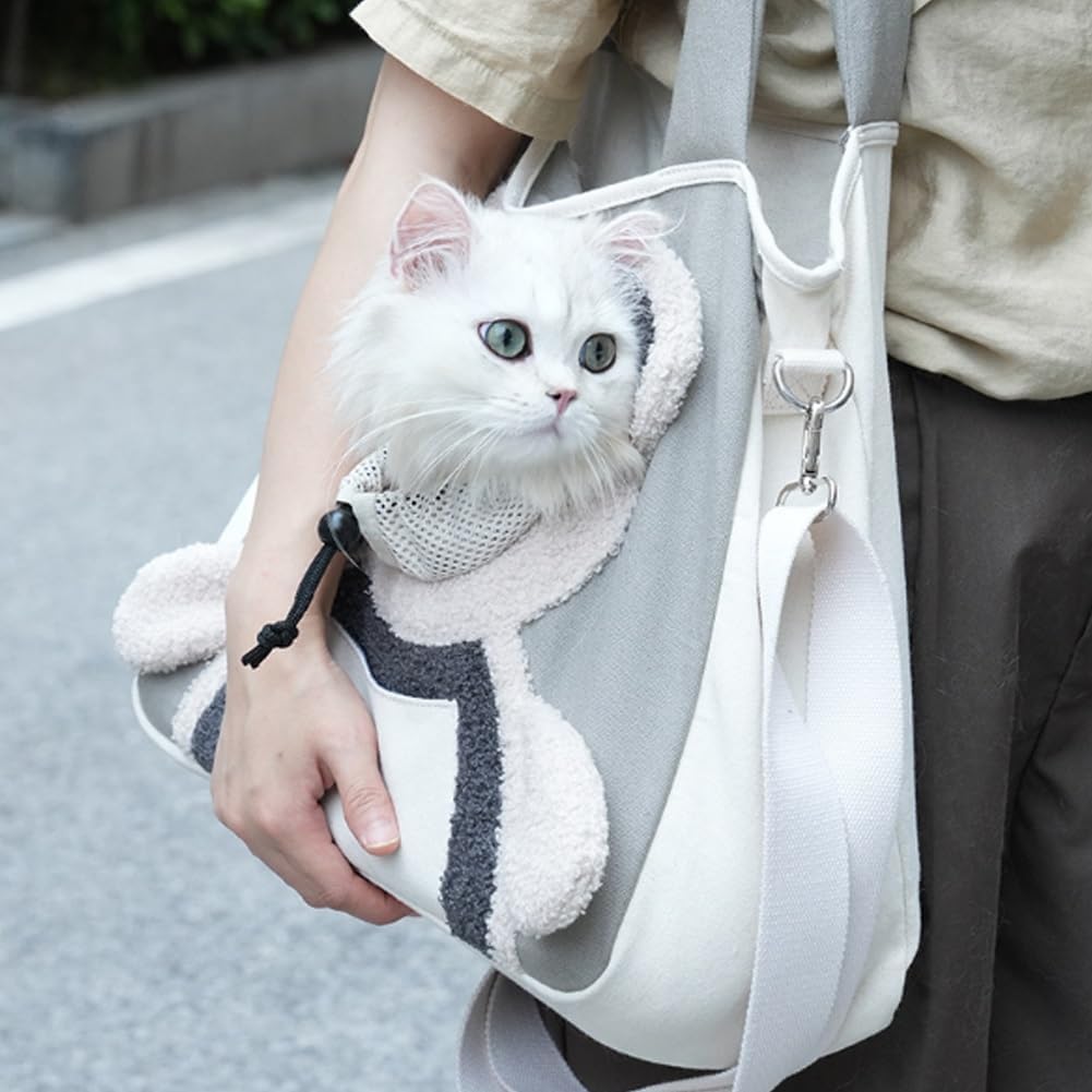 Pet Carrier Sling for Small Dogs and Cats, Adjustable Breathable Mesh Shoulder Bag, Lightweight Escape-Proof Design with Safety Leash Clip for Travel, Hiking, Outdoor Use Pet Carrier Sling for Small Dogs and Cats, Adjustable Breathable Mesh Shoulder Bag, Lightweight Escape-Proof Design with Safety Leash Clip for Travel, Hiking, Outdoor Use