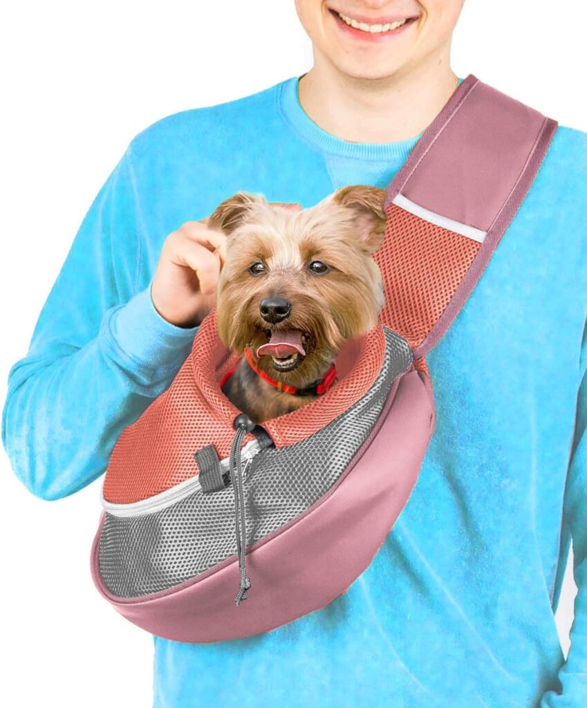 Pet sling carrier (pink) review