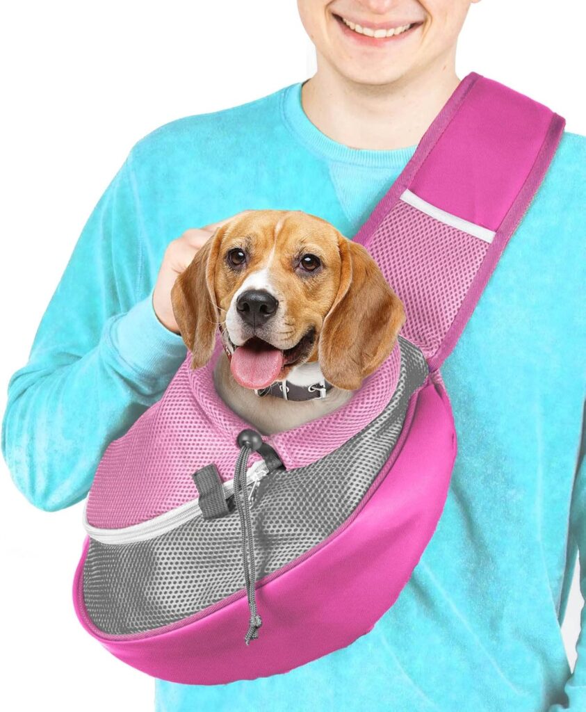Pet sling carrier (pink) review