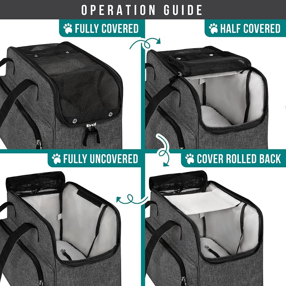 PetAmi Small Dog Purse Carrier, Soft-Sided Pet Carrier Bag with Pockets, Portable Puppy Cat Travel Handbag Tote, Airline Approved Breathable Mesh, Poop Bag Dispenser, Sherpa Bed, Max 18 lbs, Dark Gray PetAmi Small Dog Purse Carrier, Soft-Sided Pet Carrier Bag with Pockets, Portable Puppy Cat Travel Handbag Tote, Airline Approved Breathable Mesh, Poop Bag Dispenser, Sherpa Bed, Max 18 lbs, Dark Gray