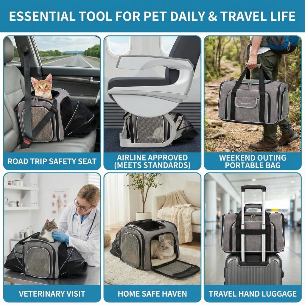 Airline approved cat carrier under seat review