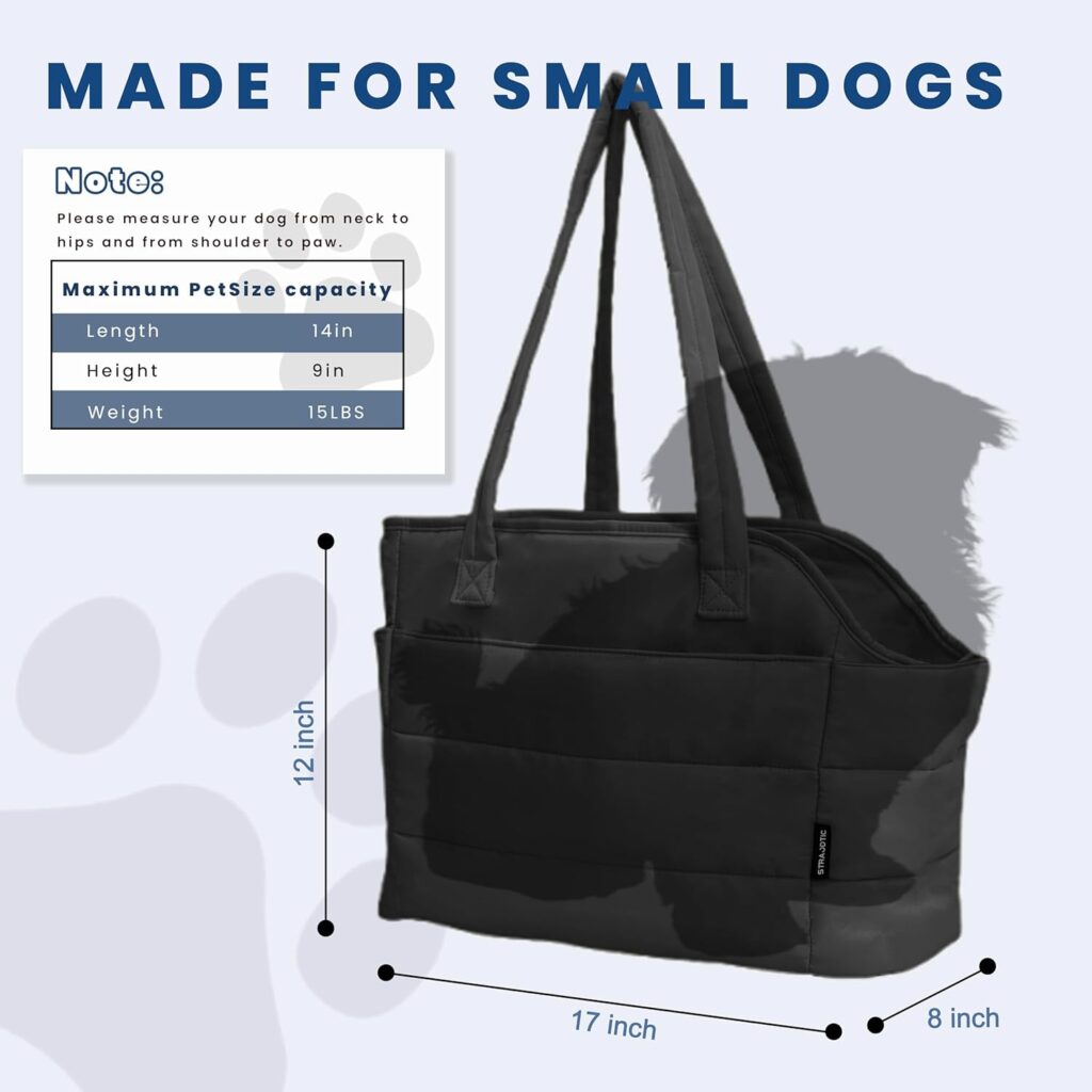 Lightweight puffy quilted dog purse carrier review