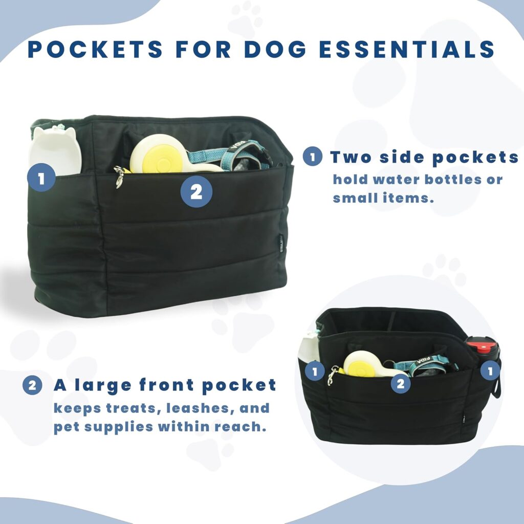 Lightweight puffy quilted dog purse carrier review