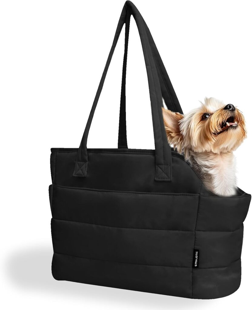 Lightweight puffy quilted dog purse carrier review