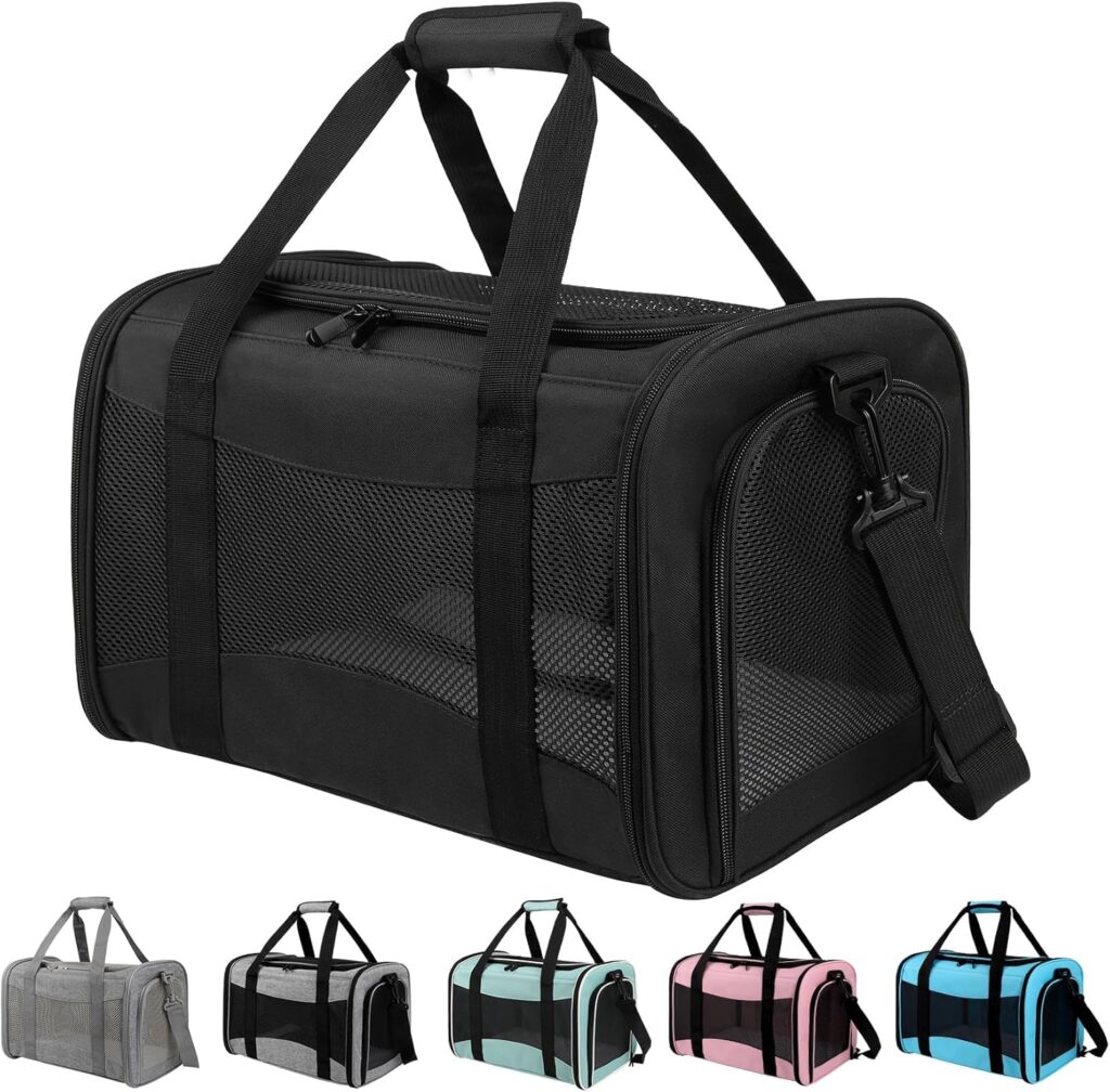 Carriers Soft-Sided Pet Carrier Pink for Medium Large Cats Dogs Undertake 35Lbs,Ventilated Mesh Windows,Top Load Cat Carrier with Airline Approved(X-Large,Pink) Carriers Soft-Sided Pet Carrier Pink for Medium Large Cats Dogs Undertake 35Lbs,Ventilated Mesh Windows,Top Load Cat Carrier with Airline Approved(X-Large,Pink)