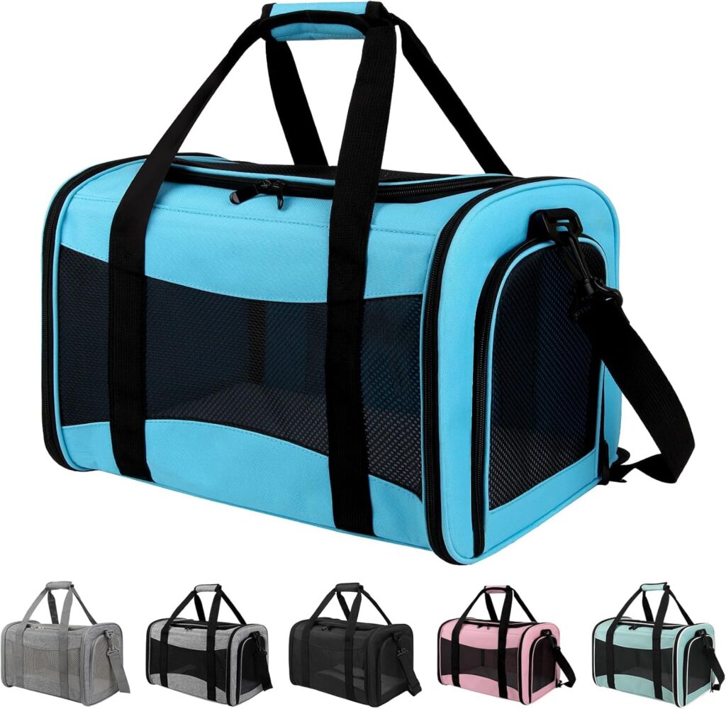 Carriers Soft-Sided Pet Carrier Pink for Medium Large Cats Dogs Undertake 35Lbs,Ventilated Mesh Windows,Top Load Cat Carrier with Airline Approved(X-Large,Pink) Carriers Soft-Sided Pet Carrier Pink for Medium Large Cats Dogs Undertake 35Lbs,Ventilated Mesh Windows,Top Load Cat Carrier with Airline Approved(X-Large,Pink)