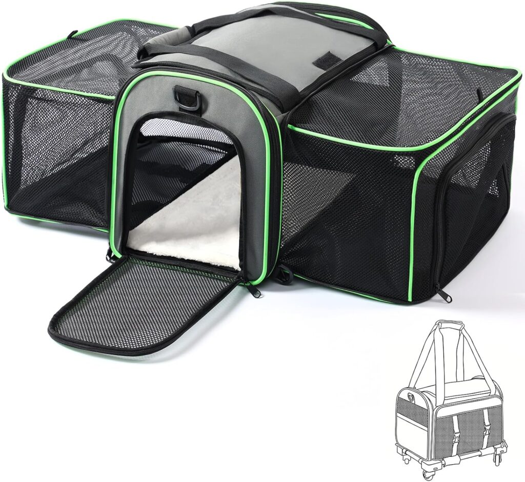 Gardner Pet Expandable Cat Carrier Airline Approved (18x12x12 in), 2-Side Square Extension Pet Travel Carrier for Medium Cats up to lbs, Mesh Soft-Sided Cat Carrier Bag Gardner Pet Expandable Cat Carrier Airline Approved (18x12x12 in), 2-Side Square Extension Pet Travel Carrier for Medium Cats up to lbs, Mesh Soft-Sided Cat Carrier Bag
