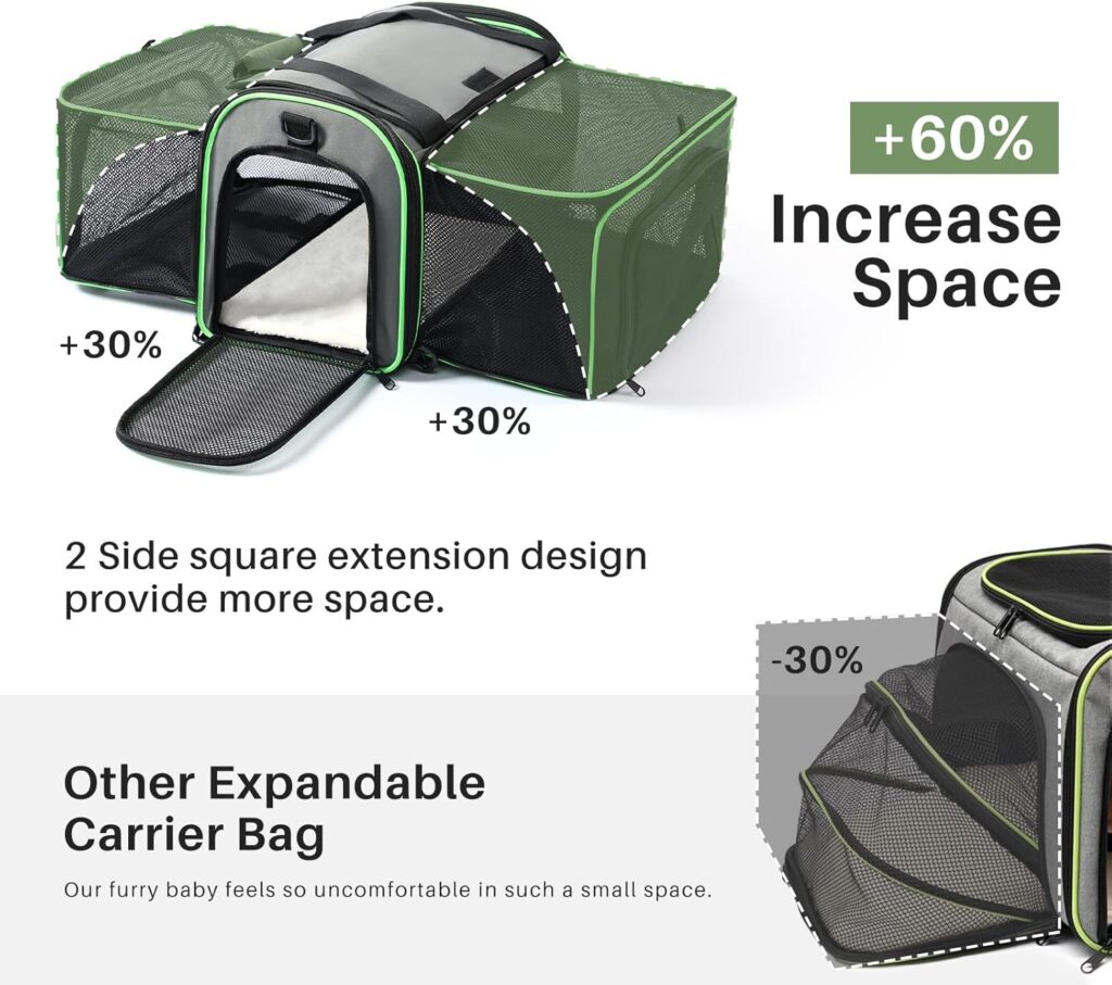 Gardner Pet Expandable Cat Carrier Airline Approved (18x12x12 in), 2-Side Square Extension Pet Travel Carrier for Medium Cats up to lbs, Mesh Soft-Sided Cat Carrier Bag Gardner Pet Expandable Cat Carrier Airline Approved (18x12x12 in), 2-Side Square Extension Pet Travel Carrier for Medium Cats up to lbs, Mesh Soft-Sided Cat Carrier Bag
