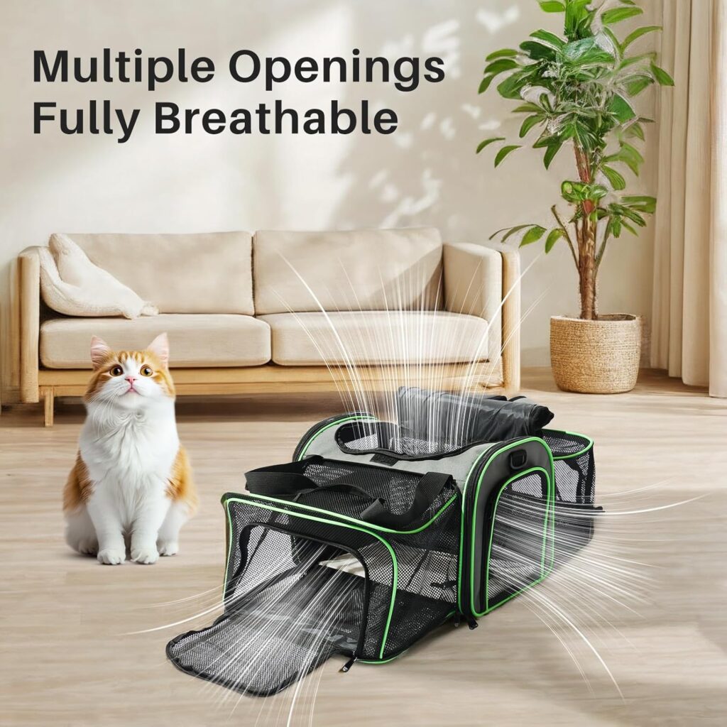 Gardner Pet Expandable Cat Carrier Airline Approved (18x12x12 in), 2-Side Square Extension Pet Travel Carrier for Medium Cats up to lbs, Mesh Soft-Sided Cat Carrier Bag Gardner Pet Expandable Cat Carrier Airline Approved (18x12x12 in), 2-Side Square Extension Pet Travel Carrier for Medium Cats up to lbs, Mesh Soft-Sided Cat Carrier Bag