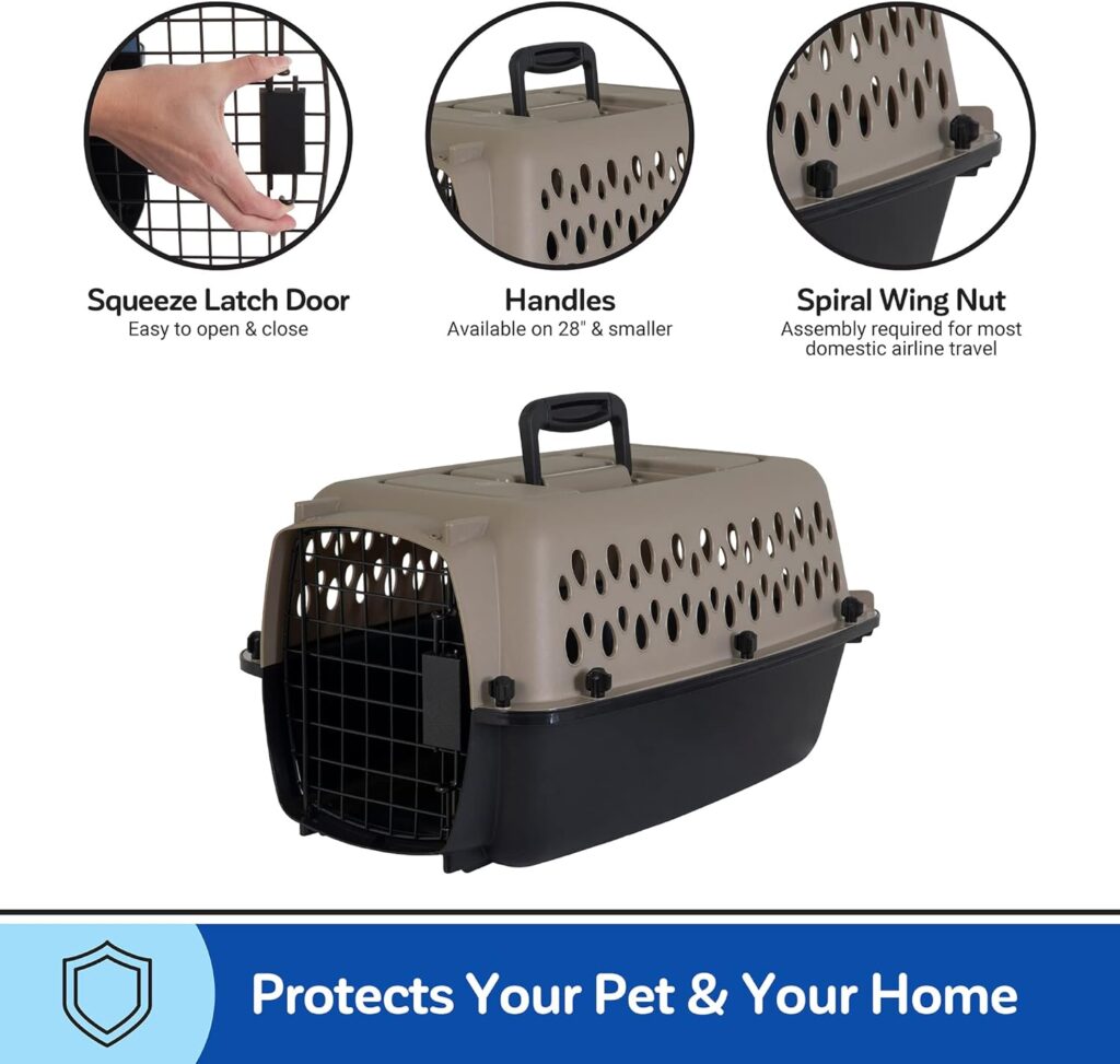 Petmate Vari Dog Kennel Portable Airline-Friendly Carriers Crates for Small Dogs and Puppies, Durable Plastic, Pet Carrier For Home and Travel, XS Extra Small For Dogs Up To Lbs, Taupe Petmate Vari Dog Kennel Portable Airline-Friendly Carriers Crates for Small Dogs and Puppies, Durable Plastic, Pet Carrier For Home and Travel, XS Extra Small For Dogs Up To Lbs, Taupe