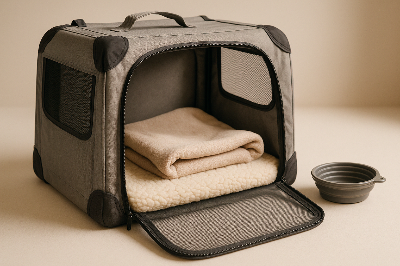 Petprsco Large Cat Carrier for 2 Cats Small Medium Dogs, Soft Pet Carrier 24x17x17 for Traveling with Warm Blanket Foldable Bowl and Washable Pad