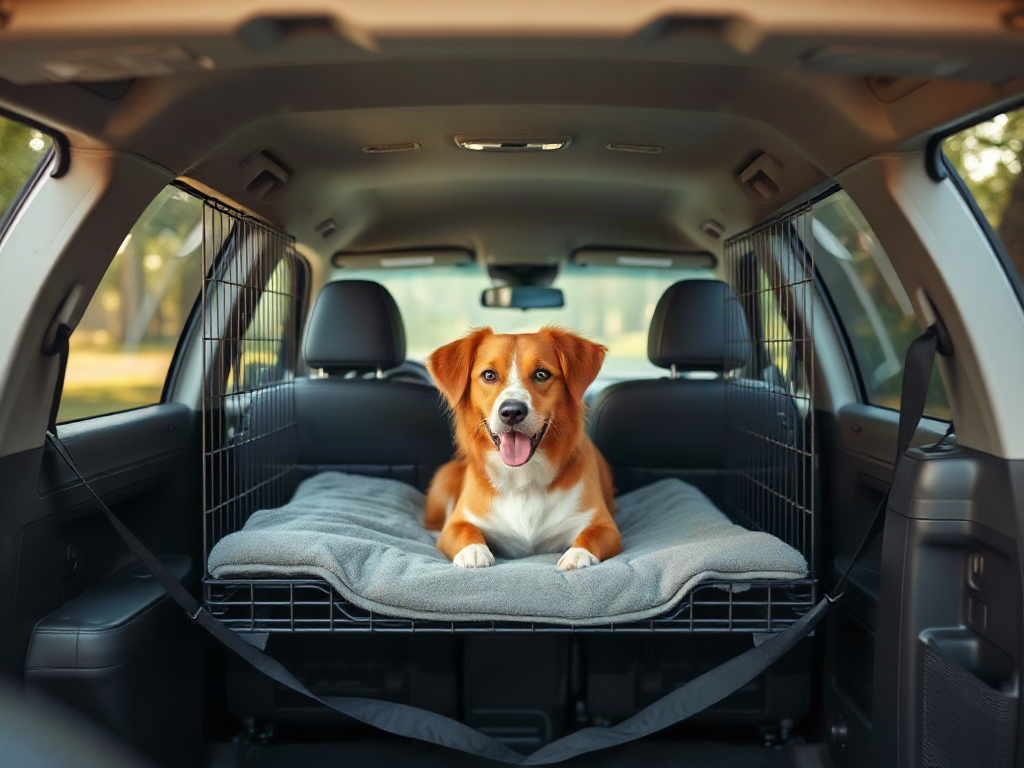 Best crate placement inside a travel vehicle