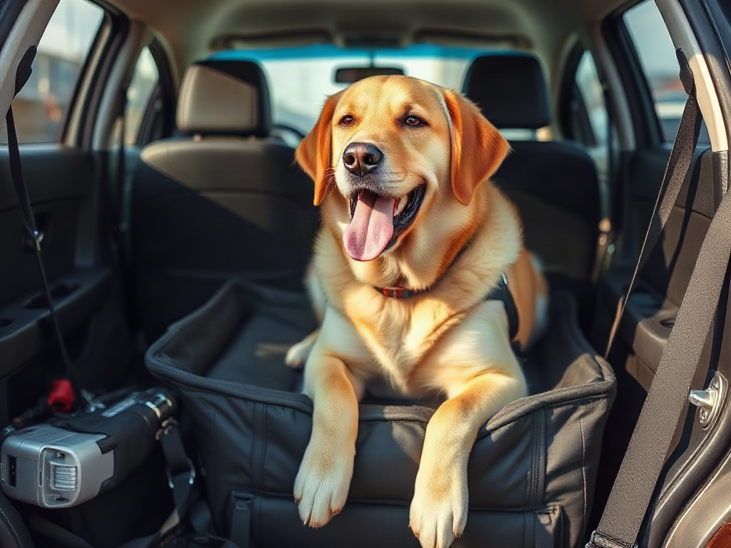 Large-dog car seats compared with travel crates