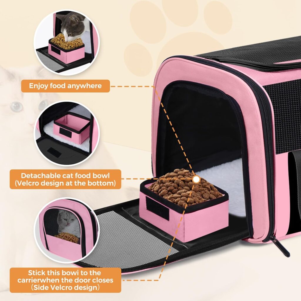 Cat Carriers Soft-Sided Cat Carrier Soft(Up to Lbs),Breathable Pet Bag