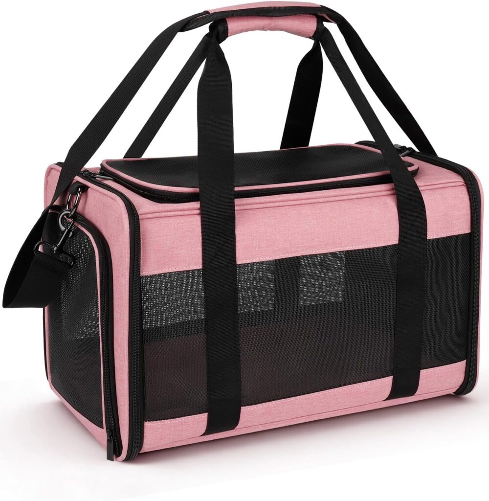 Hipubby Cat Carrier Dog Carrier for Pets Up to Lbs, Soft-Sided Pet Travel Carrier for Cats and Small Dogs, Airline