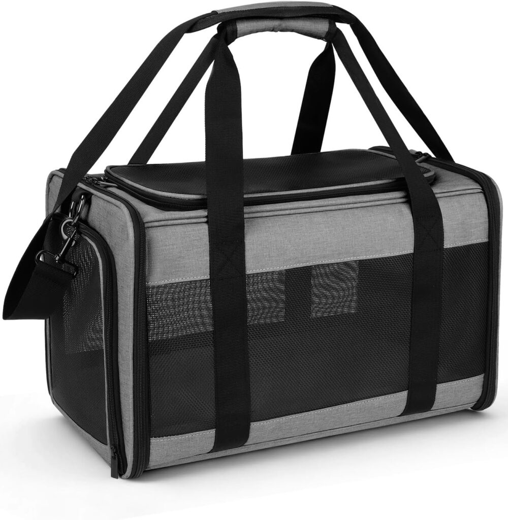 Hipubby Cat Carrier Dog Carrier for Pets Up to Lbs, Soft-Sided Pet Travel Carrier for Cats and Small Dogs, Airline