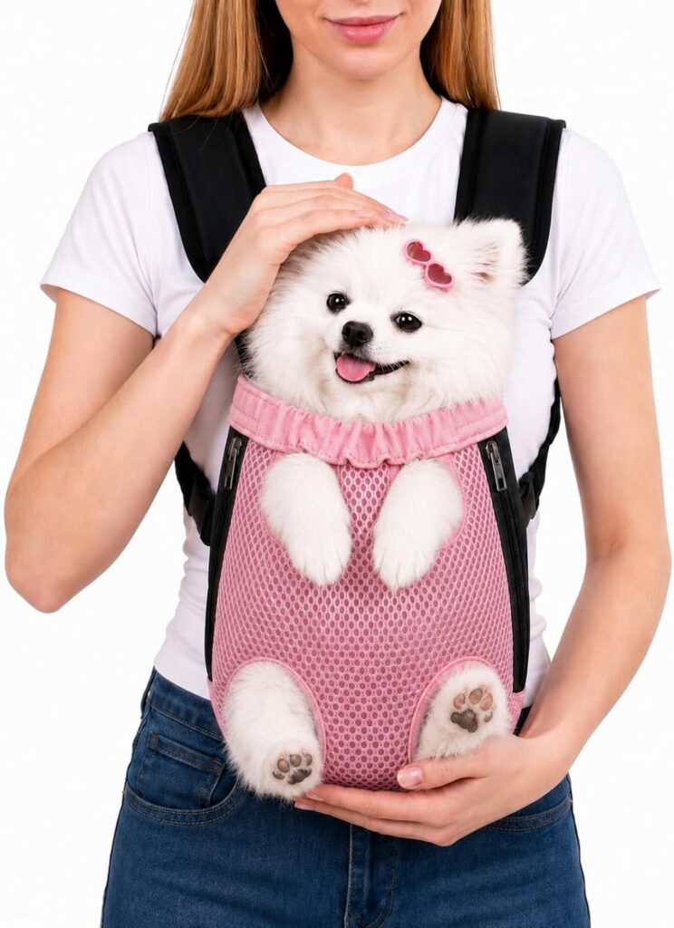 Inspack Dog Backpack Carrier/Cat Carrier, Adjustable Pet Front Carriers