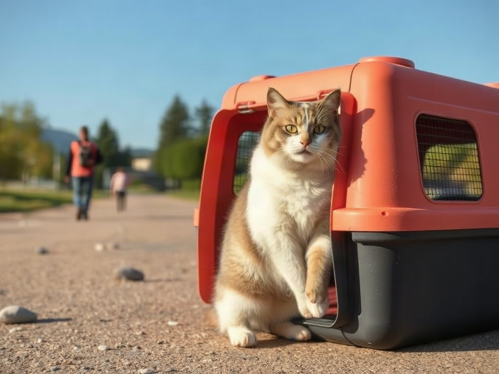 Lekereise Large Cat Carrier for 2 Cats, 2-in-1 Cat Travel Carrier with Litter Box, (17.7″ x2) x16.5″x13″ Pet Carrier with Zipper Locks for Moving Across The Country (No Hammock) – Grey review