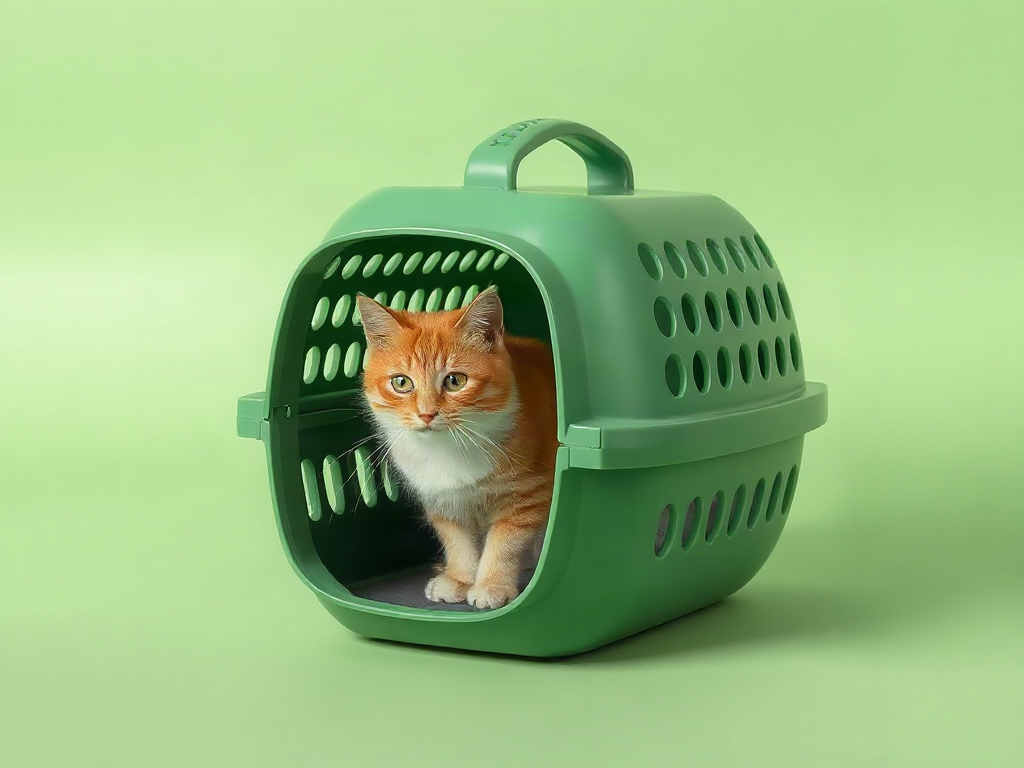 Pecute Cat Carrier,Double Bubble Pet Carrier for Cat Small Dogs,Green,M review