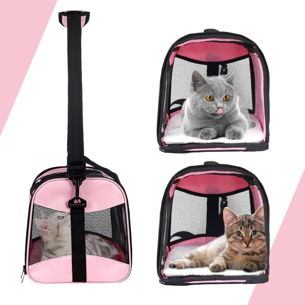 top tasta cat Carrier Large Dog Cat Carriers Puppies up to 30Lbs, Big Dog Carrier Soft Sided, Collapsible Travel Puppy