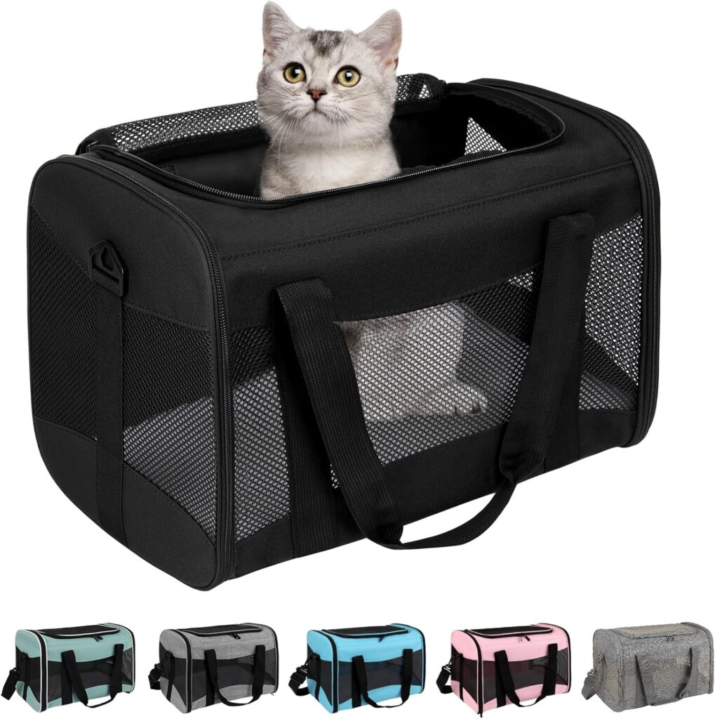 top tasta cat Carrier Large Dog Cat Carriers Puppies up to 30Lbs, Big Dog Carrier Soft Sided, Collapsible Travel Puppy
